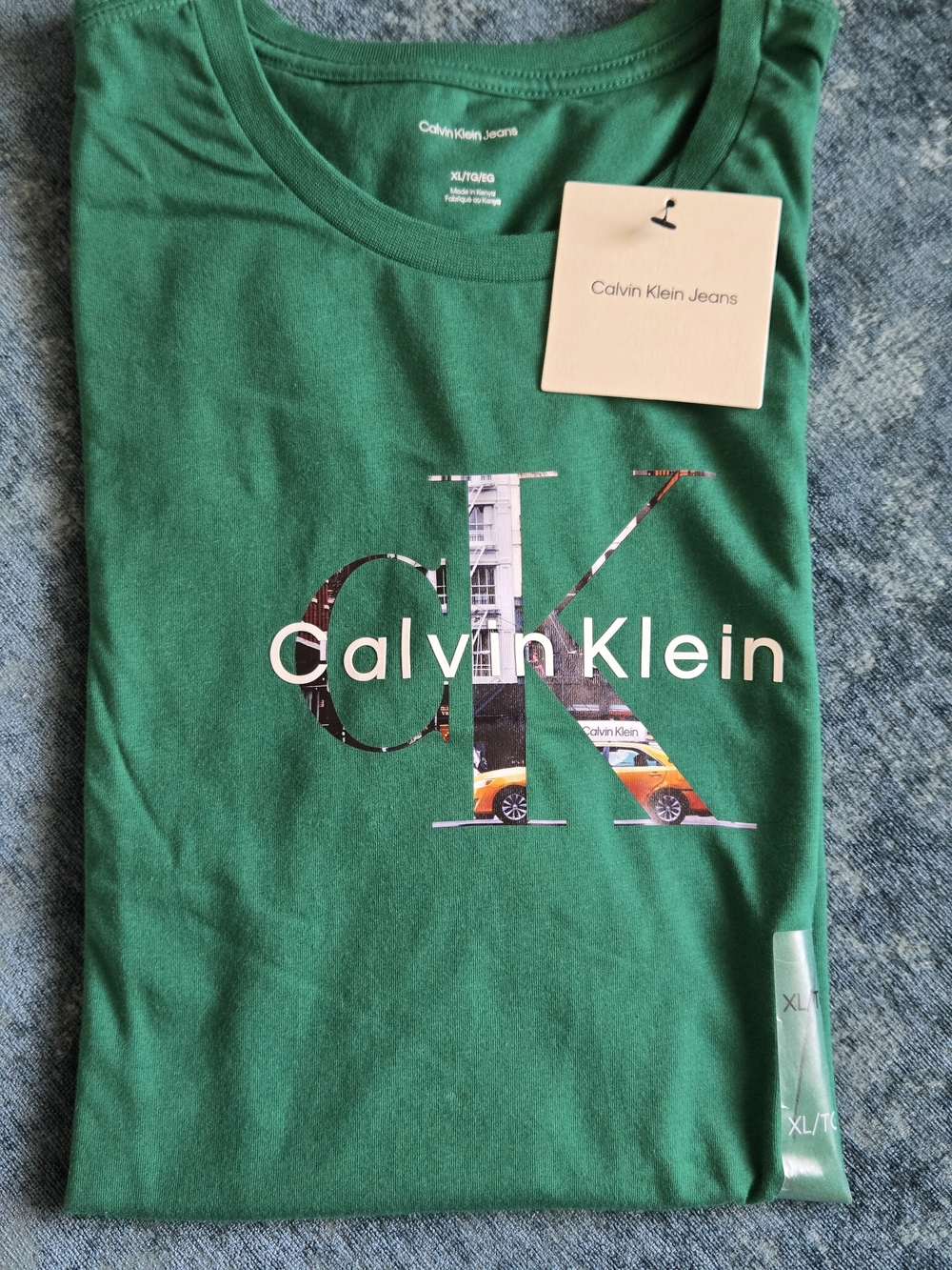 Calvin Klein Green Logo Graphic Tee - Boys
